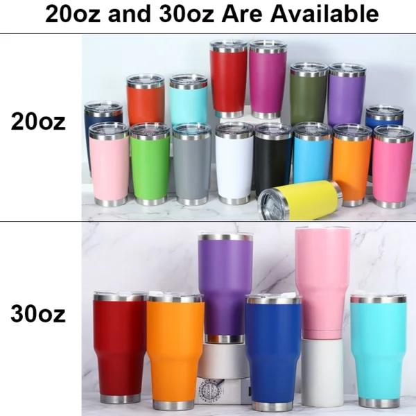 20 oz and 30 oz Insulated tumbler