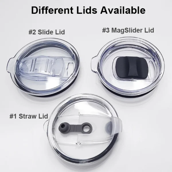 Different lids for tumbler