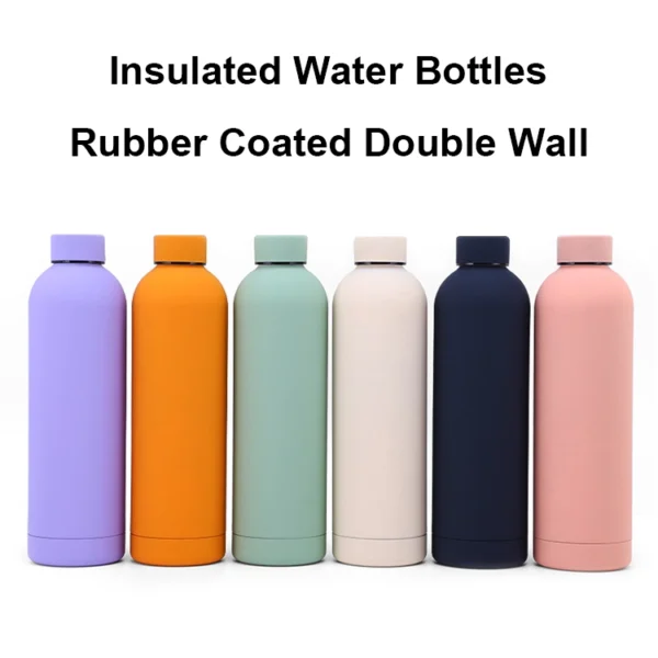 rubber coated water bottle